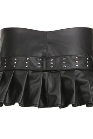 Cute Everyday Outfits, Outfit Inspo Casual Danger Zone Leather Micro Skirt
