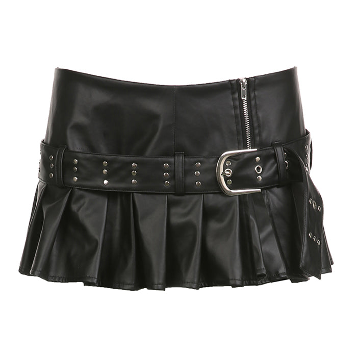 Cute Everyday Outfits, Outfit Inspo Casual Danger Zone Leather Micro Skirt