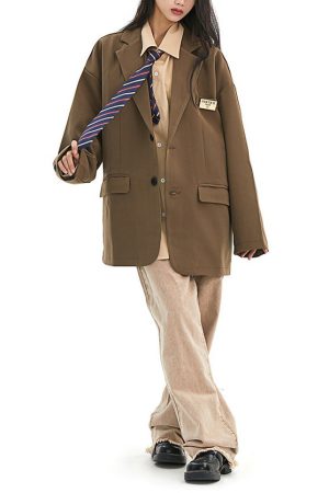 Cute Everyday Outfits, Outfit Inspo Casual Dark Academia Aesthetic Blazer