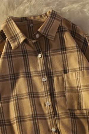 Cute Everyday Outfits, Outfit Inspo Casual Dark Academia Aesthetic Plaid Shirt