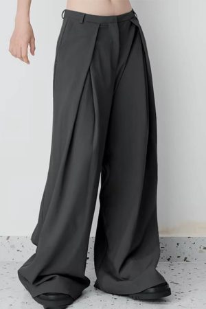 Cute Everyday Outfits, Outfit Inspo Casual Dark Academia Wide-Leg Pants