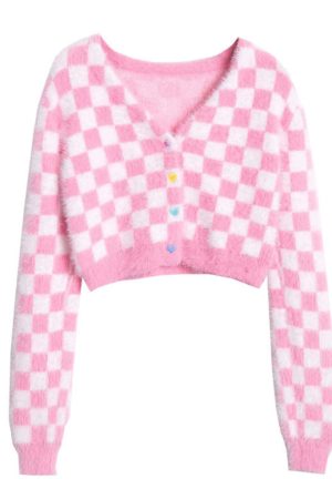 Cute Everyday Outfits, Outfit Inspo Casual Daydream Checkered Cardigan