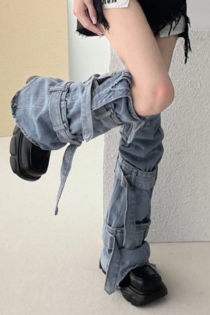 Cute Everyday Outfits, Outfit Inspo Casual Denim Leg Warmers
