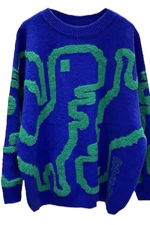 Cute Everyday Outfits, Outfit Inspo Casual Dinosaur Fuzzy Sweater