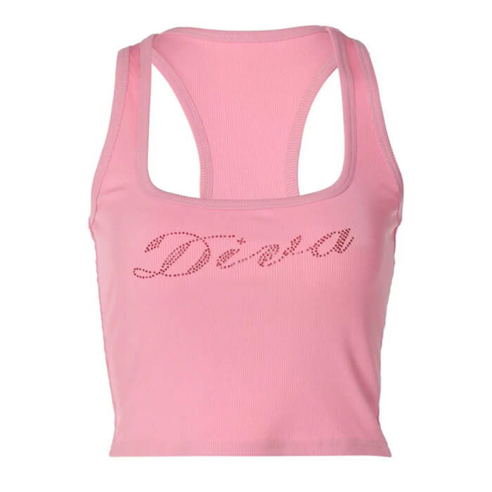 Cute Everyday Outfits, Outfit Inspo Casual Diva Rhinestone Halter Top