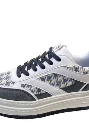 Cute Everyday Outfits, Outfit Inspo Casual Dogtooth Check Aesthetic Sneakers