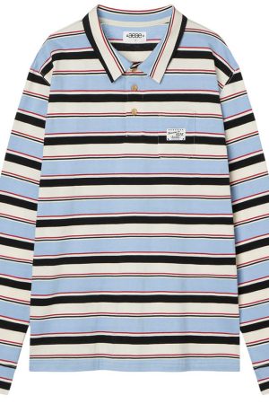 Cute Everyday Outfits, Outfit Inspo Casual Dorm Room Diaries Stripe Rugby Polo