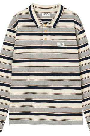 Cute Everyday Outfits, Outfit Inspo Casual Dorm Room Diaries Stripe Rugby Polo