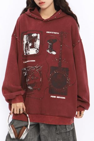 Cute Everyday Outfits, Outfit Inspo Casual Downtown Girl Aesthetic Oversized Hoodie