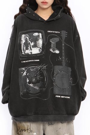 Cute Everyday Outfits, Outfit Inspo Casual Downtown Girl Aesthetic Oversized Hoodie