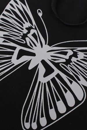 Cute Everyday Outfits, Outfit Inspo Casual Downtown Girl Butterfly Crop Tee