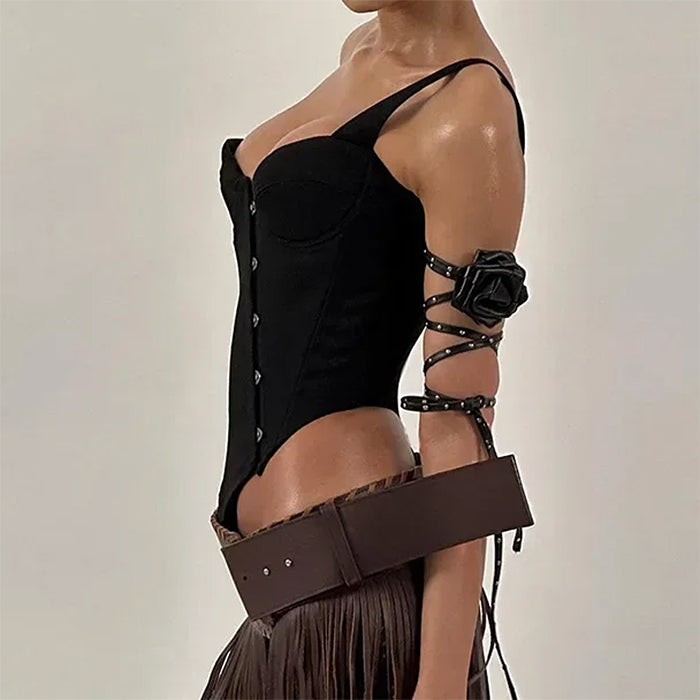 Cute Everyday Outfits, Outfit Inspo Casual Drama Dealer One-Shoulder Corset Top Cute Everyday Outfits, Outfit Inspo Casual Drama Dealer One-Shoulder Corset Top