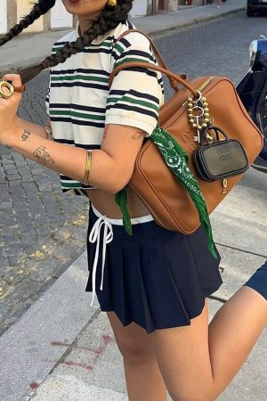 Cute Everyday Outfits, Outfit Inspo Casual Drama Dealer Striped Polo Shirt