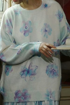 Cute Everyday Outfits, Outfit Inspo Casual Dreamy Blossom Knit Pullover