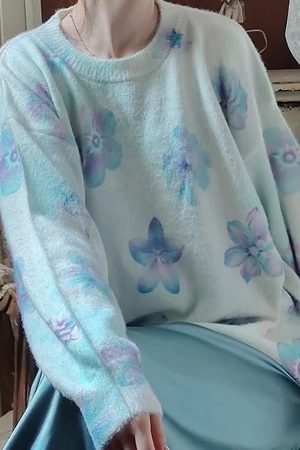 Cute Everyday Outfits, Outfit Inspo Casual Dreamy Blossom Knit Pullover