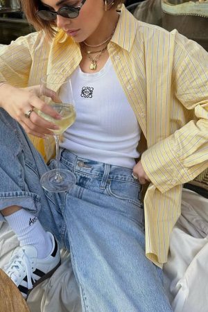 Cute Everyday Outfits, Outfit Inspo Casual Easy Days Striped Shirt