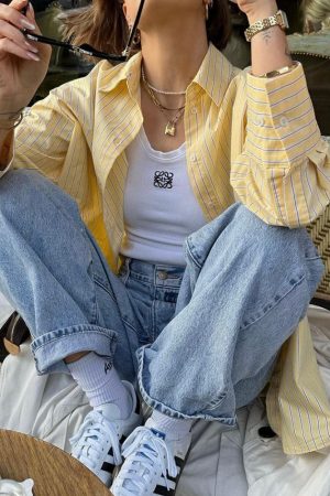 Cute Everyday Outfits, Outfit Inspo Casual Easy Days Striped Shirt