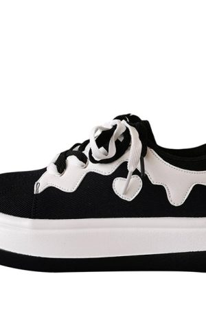 Cute Everyday Outfits, Outfit Inspo Casual Emo Aesthetic Platform Sneakers