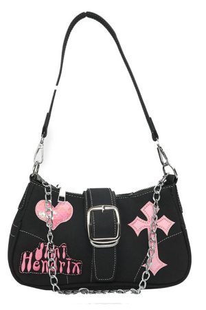 Cute Everyday Outfits, Outfit Inspo Casual Emo Girl Baguette Bag