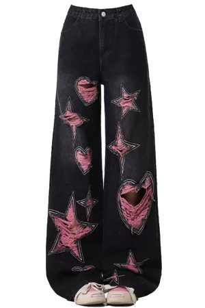 Cute Everyday Outfits, Outfit Inspo Casual Emo Phase Wide-Leg Jeans