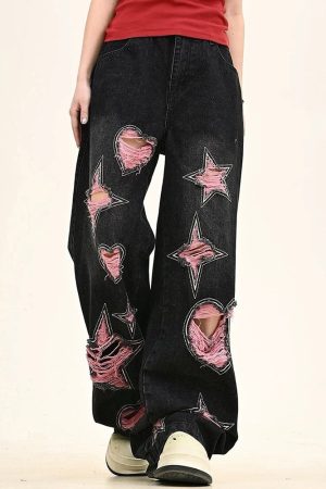 Cute Everyday Outfits, Outfit Inspo Casual Emo Phase Wide-Leg Jeans