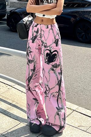 Cute Everyday Outfits, Outfit Inspo Casual Emo Phase Wide-Leg Trousers