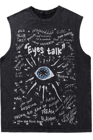 Cute Everyday Outfits, Outfit Inspo Casual Eyes Talk Graphic Tee