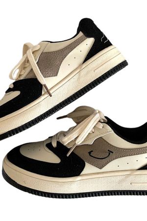 Cute Everyday Outfits, Outfit Inspo Casual Face Embroidery Aesthetic Black Sneakers