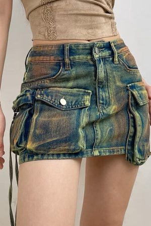 Cute Everyday Outfits, Outfit Inspo Casual Fairy Grunge Cargo Skirt