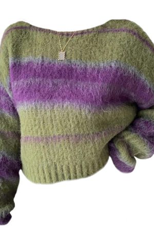 Cute Everyday Outfits, Outfit Inspo Casual Fairy Grunge Striped Sweater