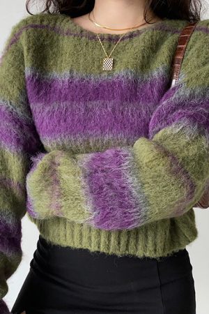 Cute Everyday Outfits, Outfit Inspo Casual Fairy Grunge Striped Sweater