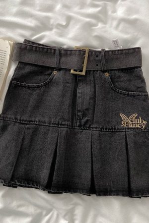 Cute Everyday Outfits, Outfit Inspo Casual Fairycore Aesthetic Denim Skirt