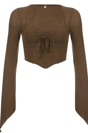 Cute Everyday Outfits, Outfit Inspo Casual Fairycore Aesthetic Long Sleeve Top