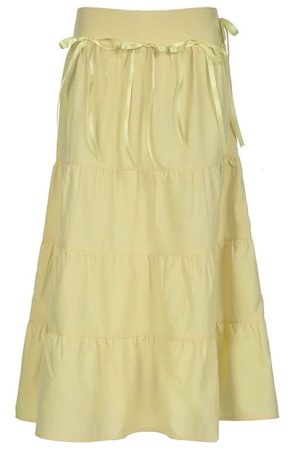 Cute Everyday Outfits, Outfit Inspo Casual Fairycore Aesthetic Tiered Maxi Skirt