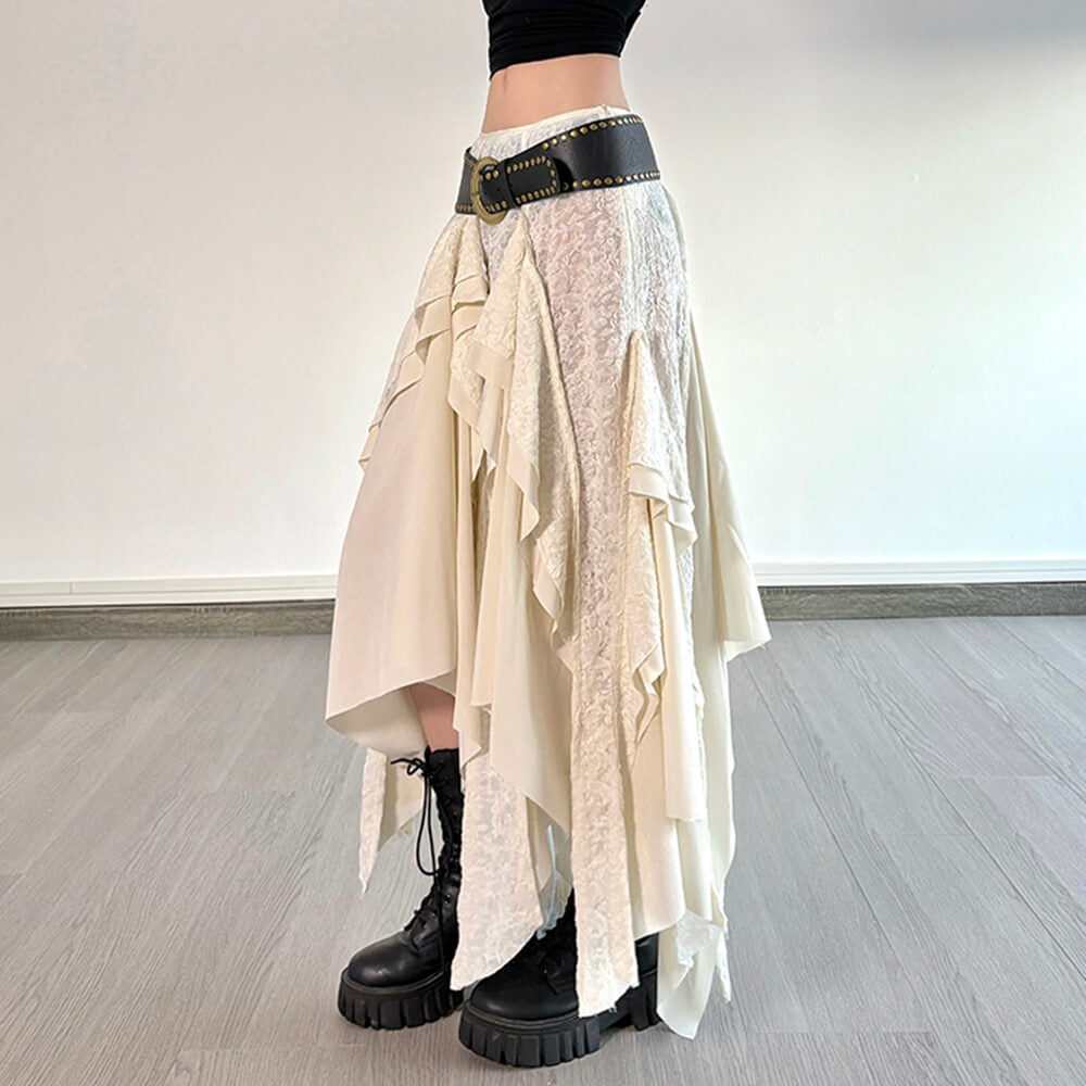 Cute Everyday Outfits, Outfit Inspo Casual Fairycore Asymmetrical Maxi Skirt Cute Everyday Outfits, Outfit Inspo Casual Fairycore Asymmetrical Maxi Skirt