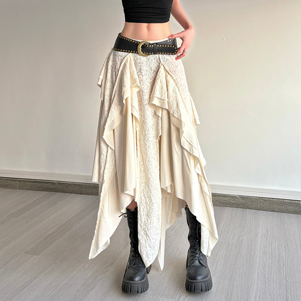 Cute Everyday Outfits, Outfit Inspo Casual Fairycore Asymmetrical Maxi Skirt Cute Everyday Outfits, Outfit Inspo Casual Fairycore Asymmetrical Maxi Skirt