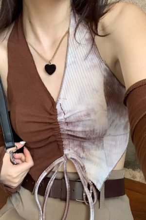 Cute Everyday Outfits, Outfit Inspo Casual Fairycore Halter Top & Gloves Set