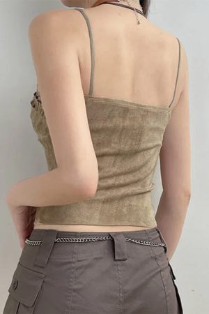 Cute Everyday Outfits, Outfit Inspo Casual Fairycore Lace Trim Cami Top