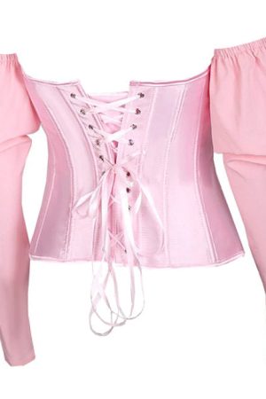 Cute Everyday Outfits, Outfit Inspo Casual Fairycore Long Sleeve Corset Top