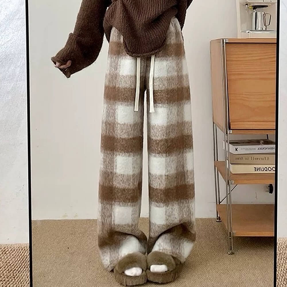 Cute Everyday Outfits, Outfit Inspo Casual Fall Feels Cozy Plaid Trousers Cute Everyday Outfits, Outfit Inspo Casual Fall Feels Cozy Plaid Trousers