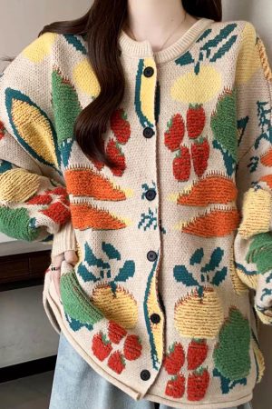 Cute Everyday Outfits, Outfit Inspo Casual Farmers Market Aesthetic Cardigan