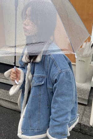 Cute Everyday Outfits, Outfit Inspo Casual Faux Sherpa Lined Denim Jacket