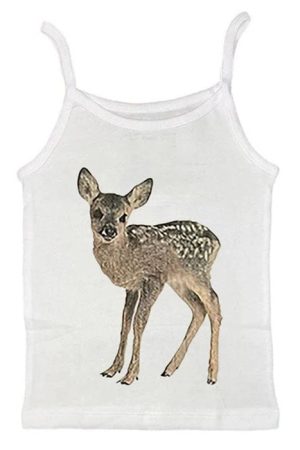 Cute Everyday Outfits, Outfit Inspo Casual Fawn Print Y2K Tank Top