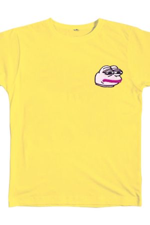 Cute Everyday Outfits, Outfit Inspo Casual Feelz Bad Face T-Shirt in Yellow