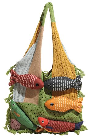 Cute Everyday Outfits, Outfit Inspo Casual Fish Crochet Shoulder Bag