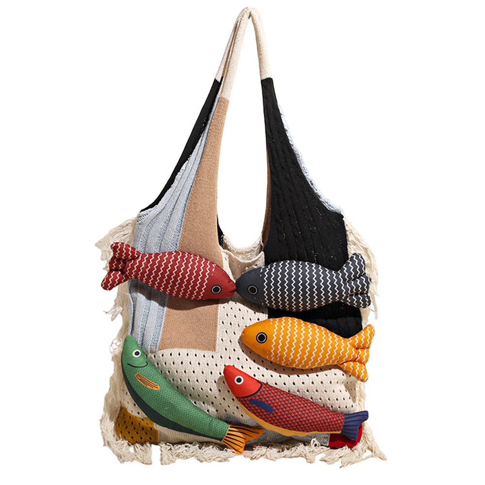 Cute Everyday Outfits, Outfit Inspo Casual Fish Crochet Shoulder Bag Cute Everyday Outfits, Outfit Inspo Casual Fish Crochet Shoulder Bag