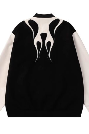 Cute Everyday Outfits, Outfit Inspo Casual Flamin'  Bomber Jacket