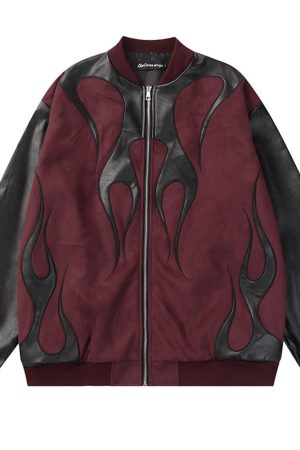 Cute Everyday Outfits, Outfit Inspo Casual Flamin'  Bomber Jacket