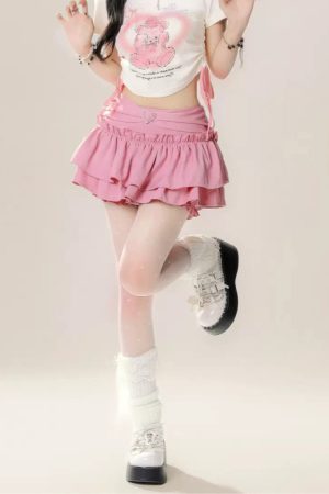 Cute Everyday Outfits, Outfit Inspo Casual Flirty Babe Ruffle Skirt