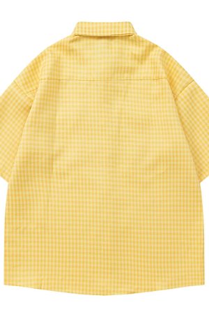 Cute Everyday Outfits, Outfit Inspo Casual Floral Embroidery Gingham Shirt